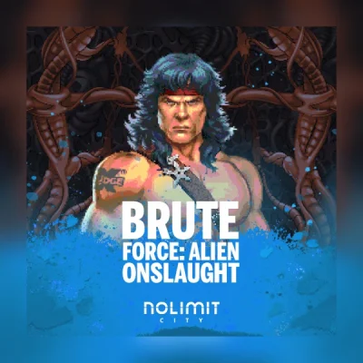 Portada del juego Brute Force: Alien Onslaught de Nolimit City