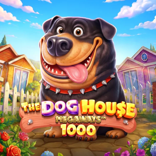 Portada del slot The Dog House Megaways 1000 de Pragmatic Play