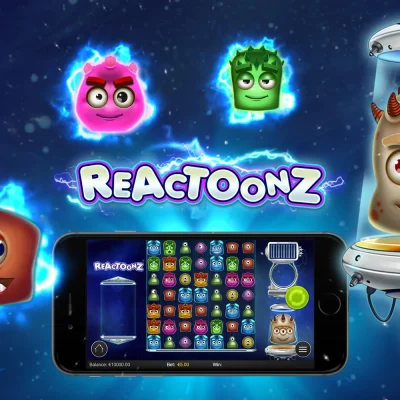 Portada del slot Reactoonz de Play’n GO