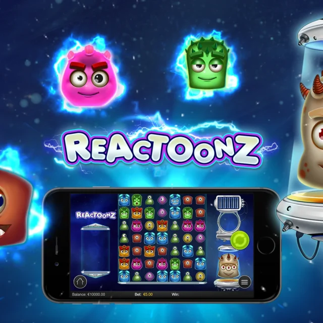 Portada del slot Reactoonz de Play’n GO