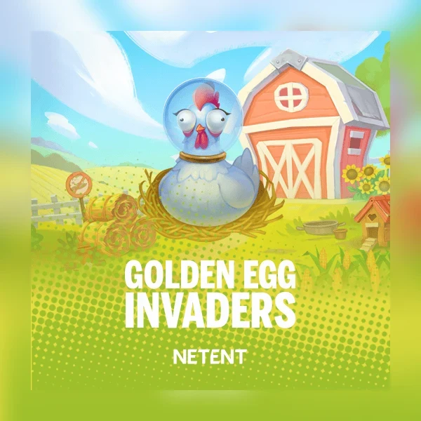 Golden Egg Invaders NetEnt slot artwork