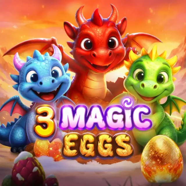 3 Magic Eggs slot artwork