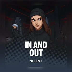In and Out Slot mit markierten Feldern und Heist-Modus
