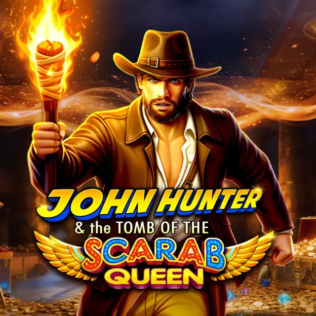John Hunter and the Tomb of the Scarab Queen slot artwork
