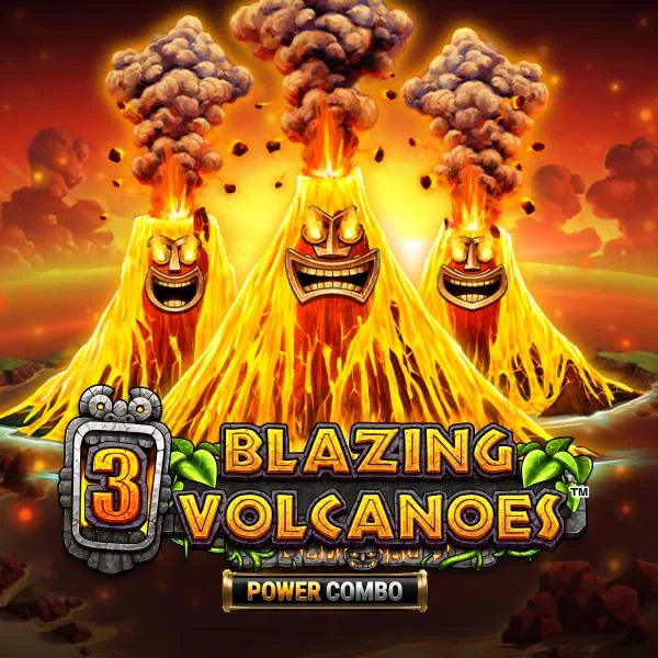 3 Blazing Volcanoes Power Combo official slot artwork