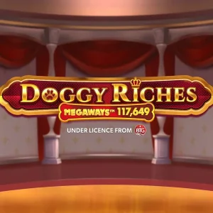 Ilustración del juego Doggy Riches Megaways de Red Tiger