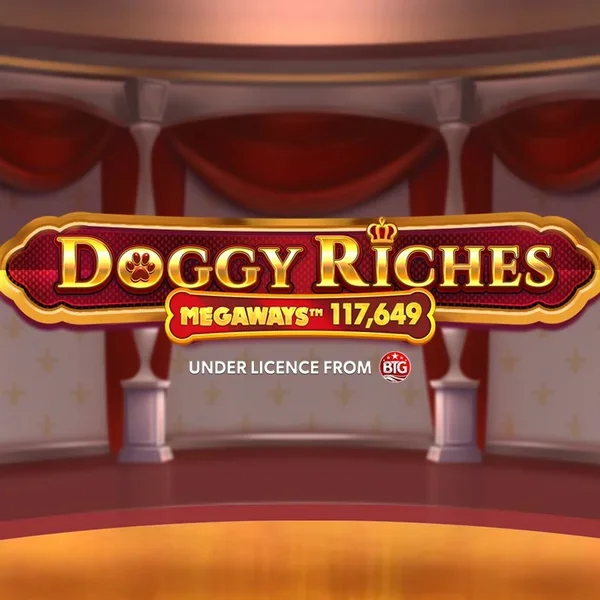 Ilustración del juego Doggy Riches Megaways de Red Tiger