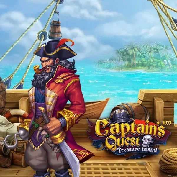 Captain's Quest Treasure Island Betsoft slot artwork