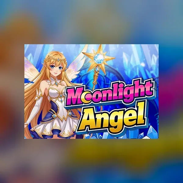 Portada de Moonlight Angel con luna, símbolos Money y una cuadrícula de 3×3.
