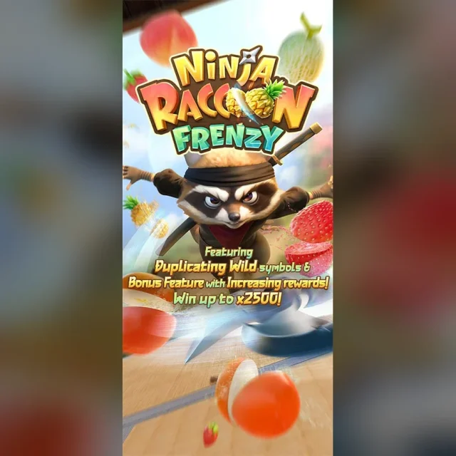 Ninja Raccoon Frenzy slot artwork
